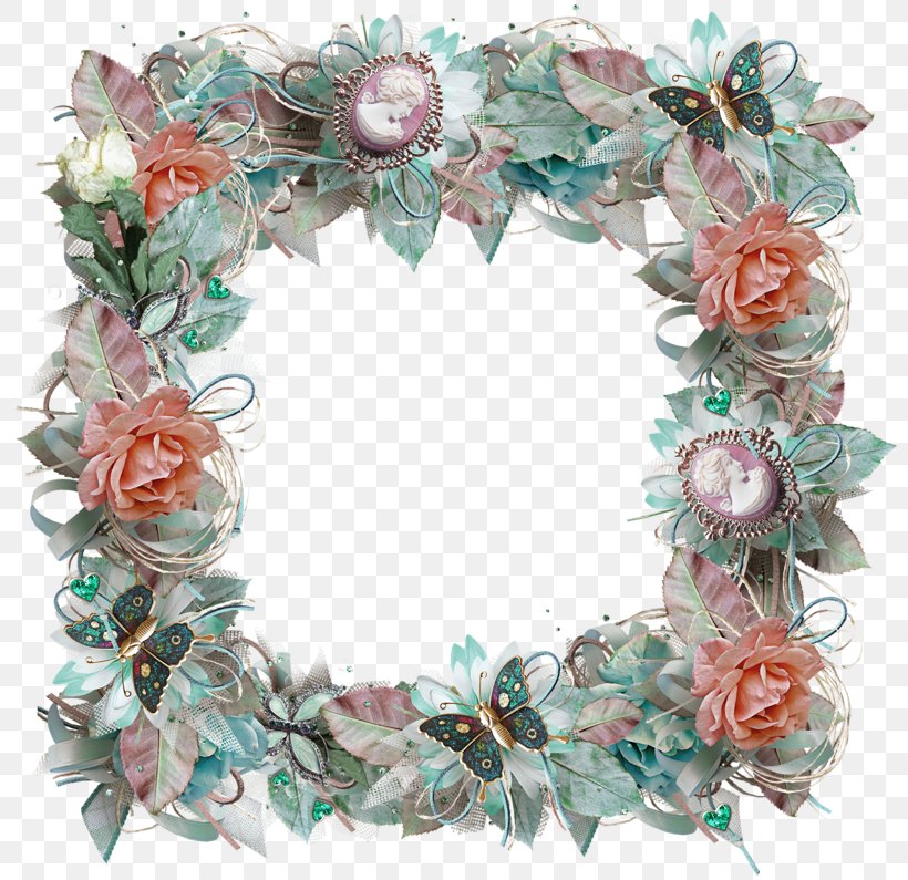 Wreath Artificial Flower Turquoise, PNG, 800x795px, Wreath, Artificial Flower, Decor, Flower, Turquoise Download Free