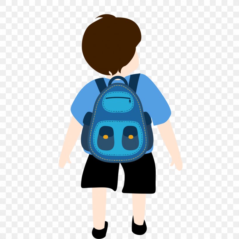 Drawing Animation Backpack Illustration, PNG, 1000x1000px, Drawing, Animation, Backpack, Blue, Cartoon Download Free