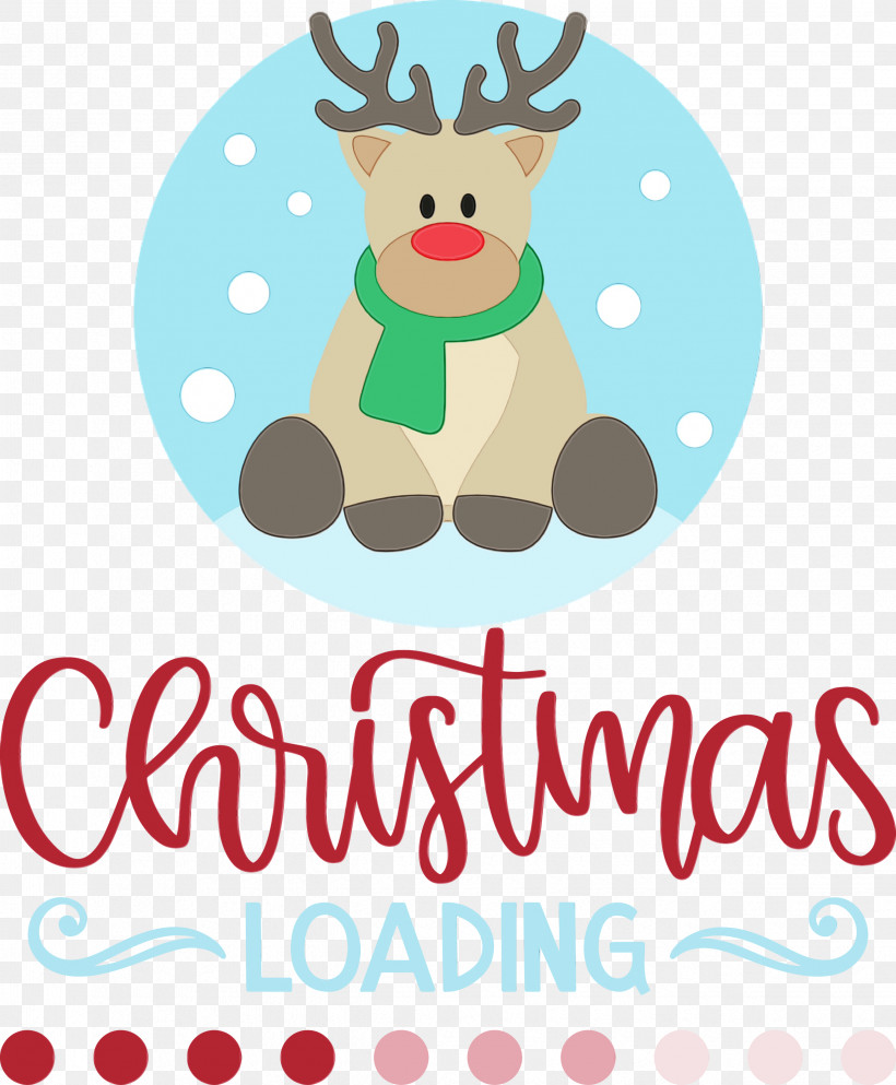 Reindeer, PNG, 2475x3000px, Christmas Loading, Cartoon, Christmas, Deer, Happiness Download Free