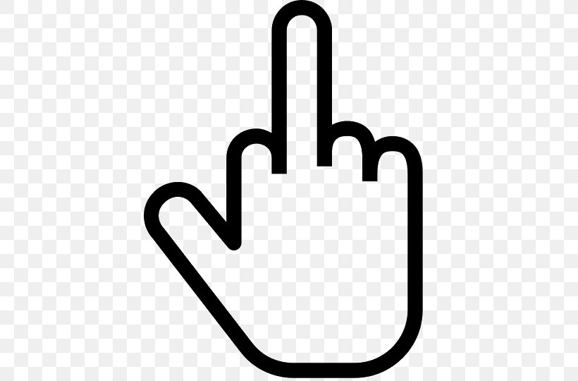 Middle Finger Thumb, PNG, 540x540px, Middle Finger, Area, Black And White, Finger, Hand Download Free