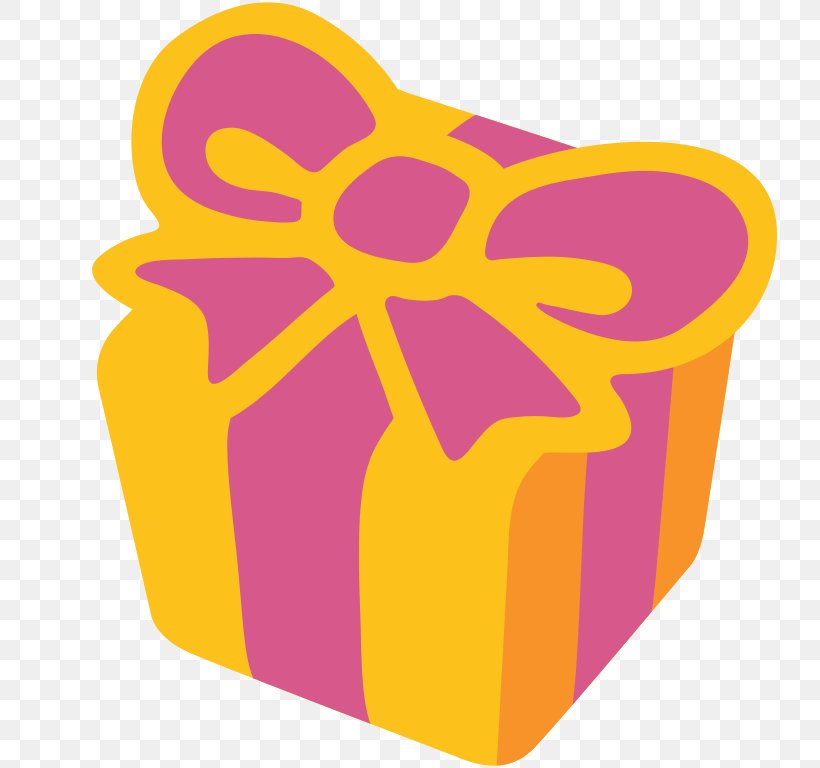 Emoji Gift Sticker, PNG, 768x768px, Emoji, Android Marshmallow, Area, Art Emoji, Christmas Gift Download Free