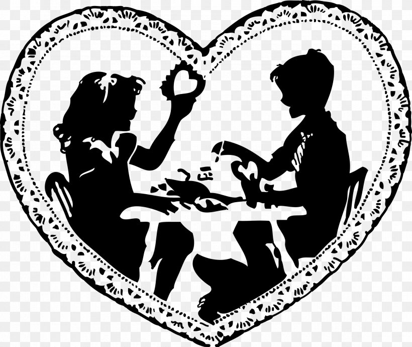 Valentine's Day Heart Black And White Clip Art, PNG, 2400x2022px, Watercolor, Cartoon, Flower, Frame, Heart Download Free