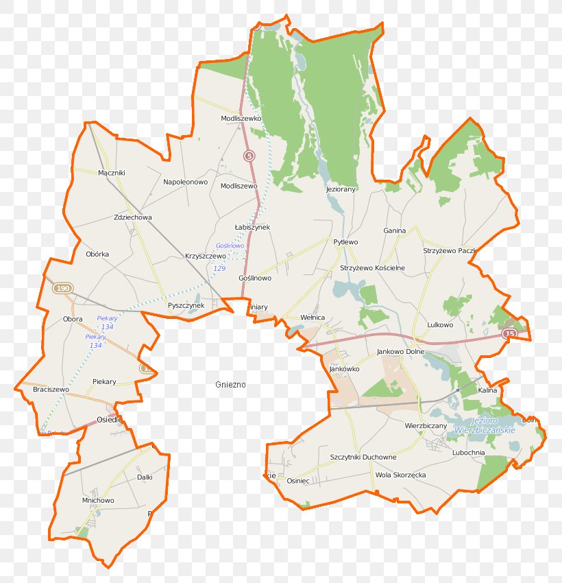 Jankowo Dolne Gniezno Zdziechowa Lubochnia, Greater Poland Voivodeship Braciszewo, PNG, 820x850px, Gniezno, Area, Gmina, Land Lot, Locator Map Download Free