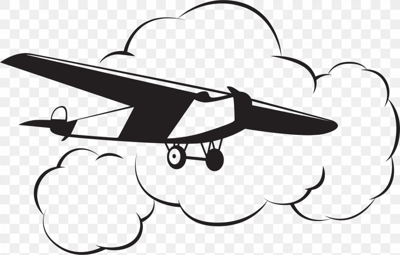 Airplane Flight Aircraft Drawing, PNG, 2001x1281px, Airplane, Aircraft, Aviation, Black And White, Brand Download Free