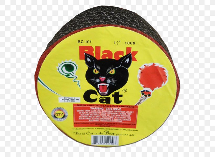 Black Cat Fireworks Firecracker Roman Candle, PNG, 600x600px, Cat, Black Cat, Bomb, Cat Like Mammal, Firecracker Download Free