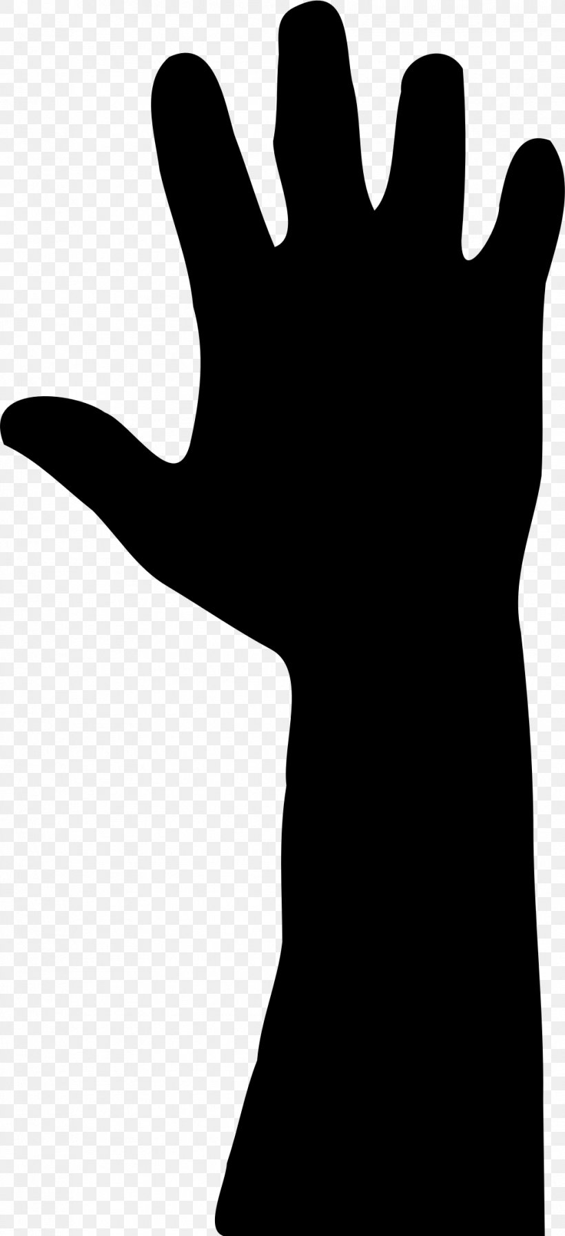 Finger Clip Art Glove Silhouette Line, PNG, 991x2165px, Finger, Black, Blackandwhite, Gesture, Glove Download Free