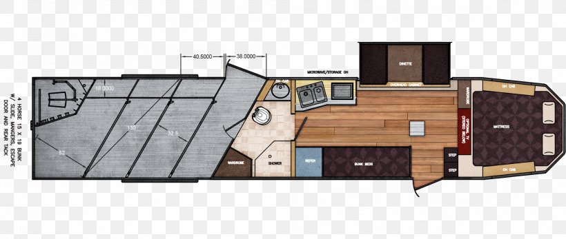 Horse Bunk Bed Floor Plan Trailer, PNG, 2008x850px, Horse, Area, Bathroom, Bed, Bed Size Download Free
