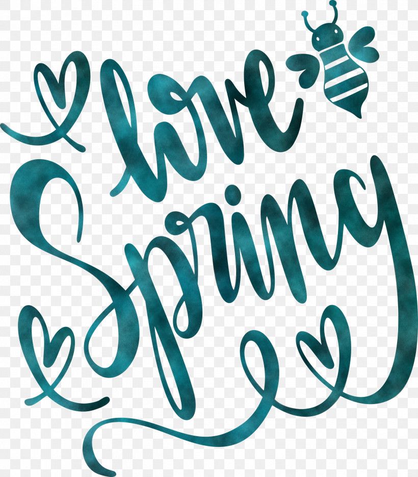 Hello Spring Spring, PNG, 2629x3000px, Hello Spring, Calligraphy, Line, Spring, Teal Download Free