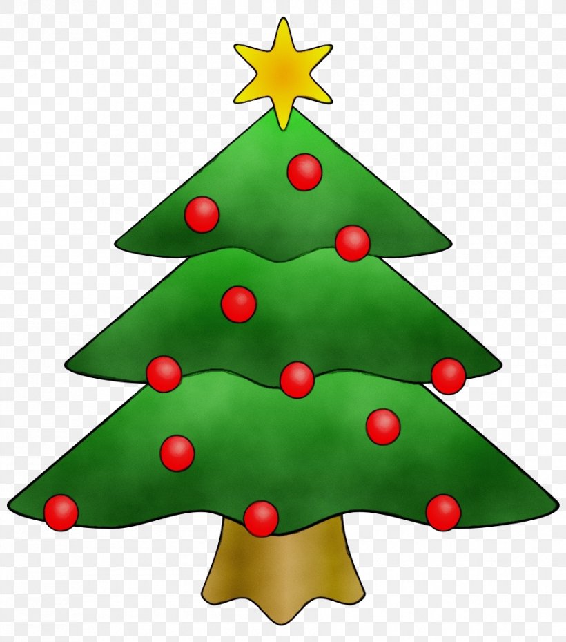 Christmas Tree Watercolor, PNG, 903x1024px, Watercolor, Cartoon, Christmas, Christmas And Holiday Season, Christmas Day Download Free