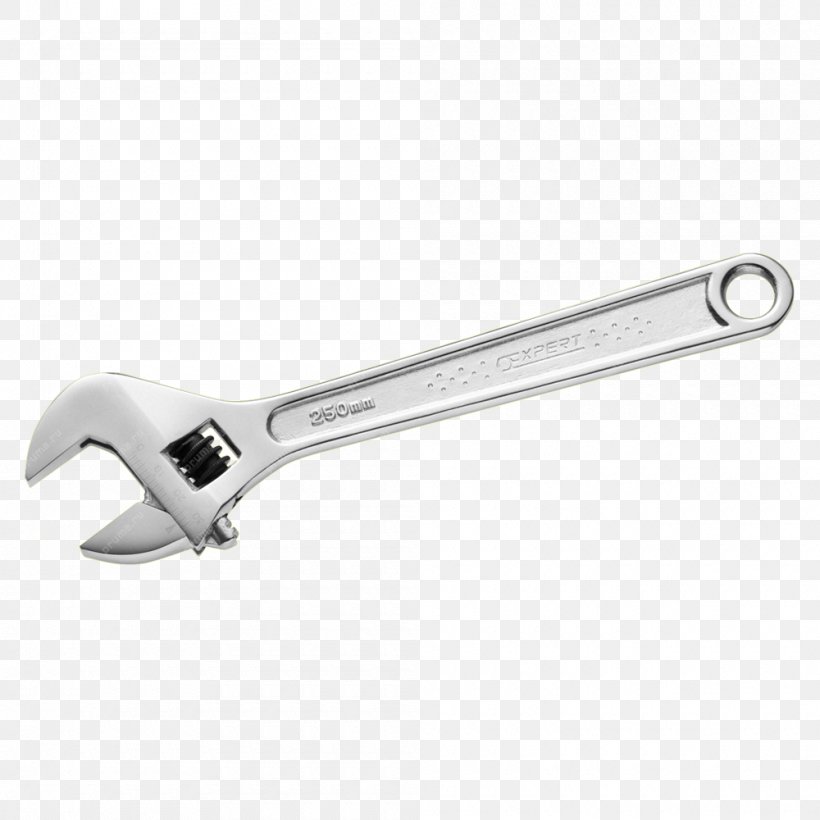 Hand Tool Adjustable Spanner Socket Wrench Crescent, PNG, 1000x1000px, Adjustable Spanner, Bahco, Bolt, Chrome Plating, Chromium Vanadium Steel Download Free
