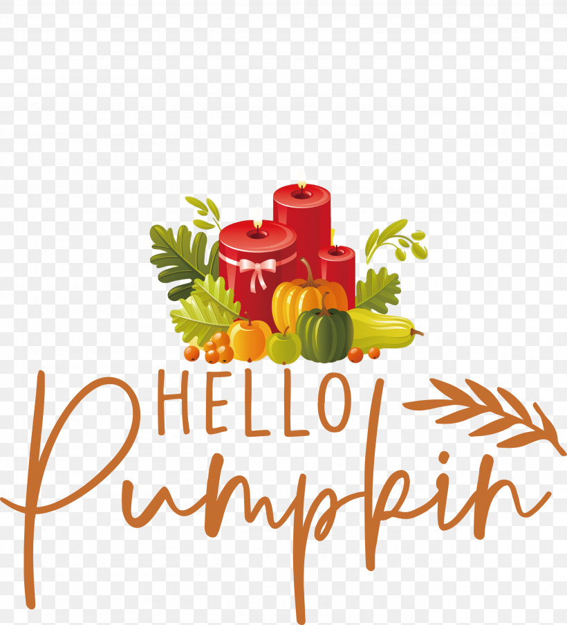 Hello Pumpkin Autumn Thanksgiving, PNG, 2722x3000px, Autumn, Biology, Candle, Floral Design, Fruit Download Free