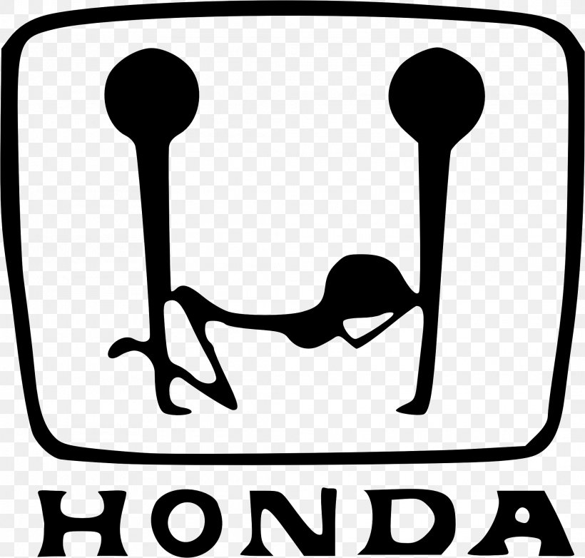 Honda Logo Car Honda Civic Bumper Sticker, PNG, 2126x2029px, Honda Logo, Area, Artwork, Black And White, Bumper Download Free