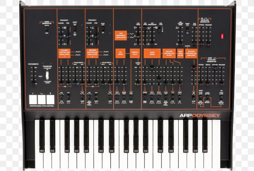 ARP Odyssey ARP Axxe ARP Instruments Sound Synthesizers Analog Synthesizer, PNG, 2400x1620px, Arp Odyssey, Analog Synthesizer, Analogue Electronics, Arp Instruments, Digital Piano Download Free