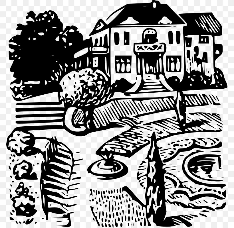 Manor House Mansion Clip Art, PNG, 775x800px, Manor House, Art, Black, Black And White, Brand Download Free