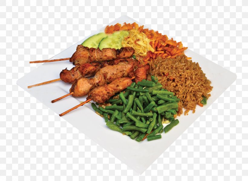 Satay Chicken Curry Suriname Fried Rice Buffalo Wing, PNG, 841x613px, Satay, Animal Source Foods, Asian Food, Brochette, Buffalo Wing Download Free