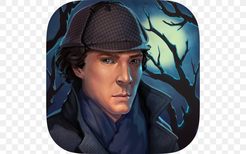 Sherlock Holmes Adventure Free Android Sherlock Holmes HD Free Sherlock Holmes Adventure HD White Night, PNG, 512x512px, Android, Bicycle Clothing, Bicycle Helmet, Cap, Computer Program Download Free