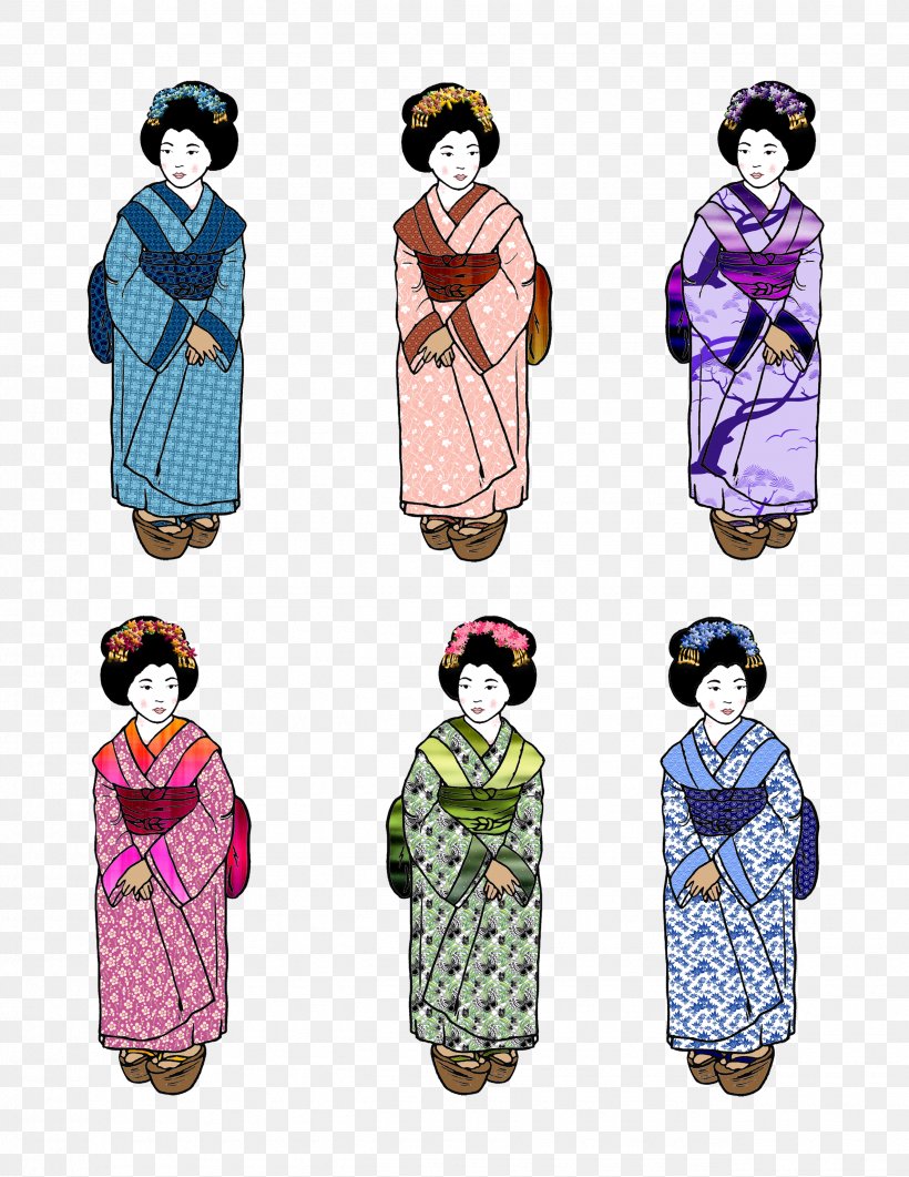 Geisha Kimono Paper Clothing Drawing, PNG, 2550x3300px, Geisha, Art, Clothing, Costume, Costume Design Download Free