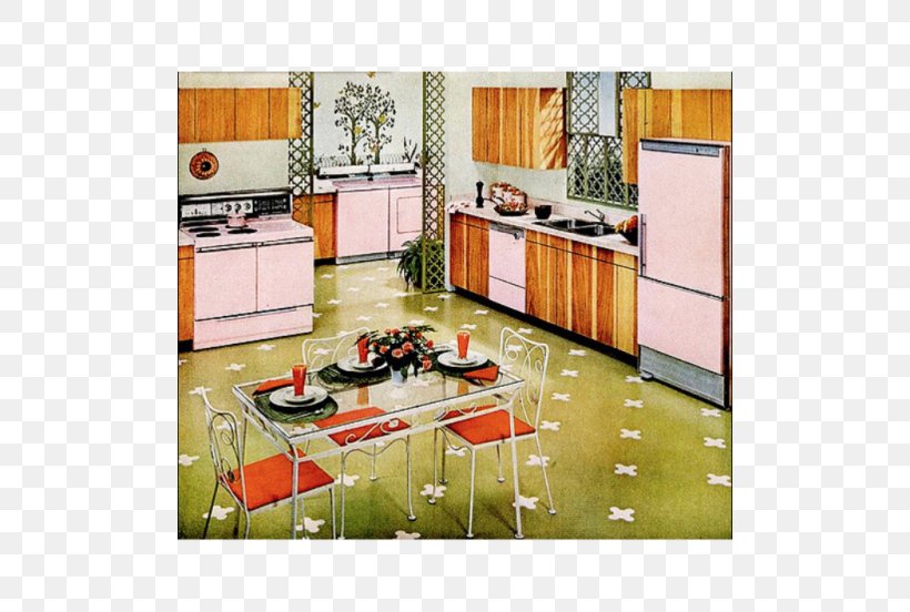 Kitchen Cabinet 1960s Table Interior Design Services, PNG, 500x552px, Kitchen, Advertising, Cooking Ranges, Countertop, Floor Download Free