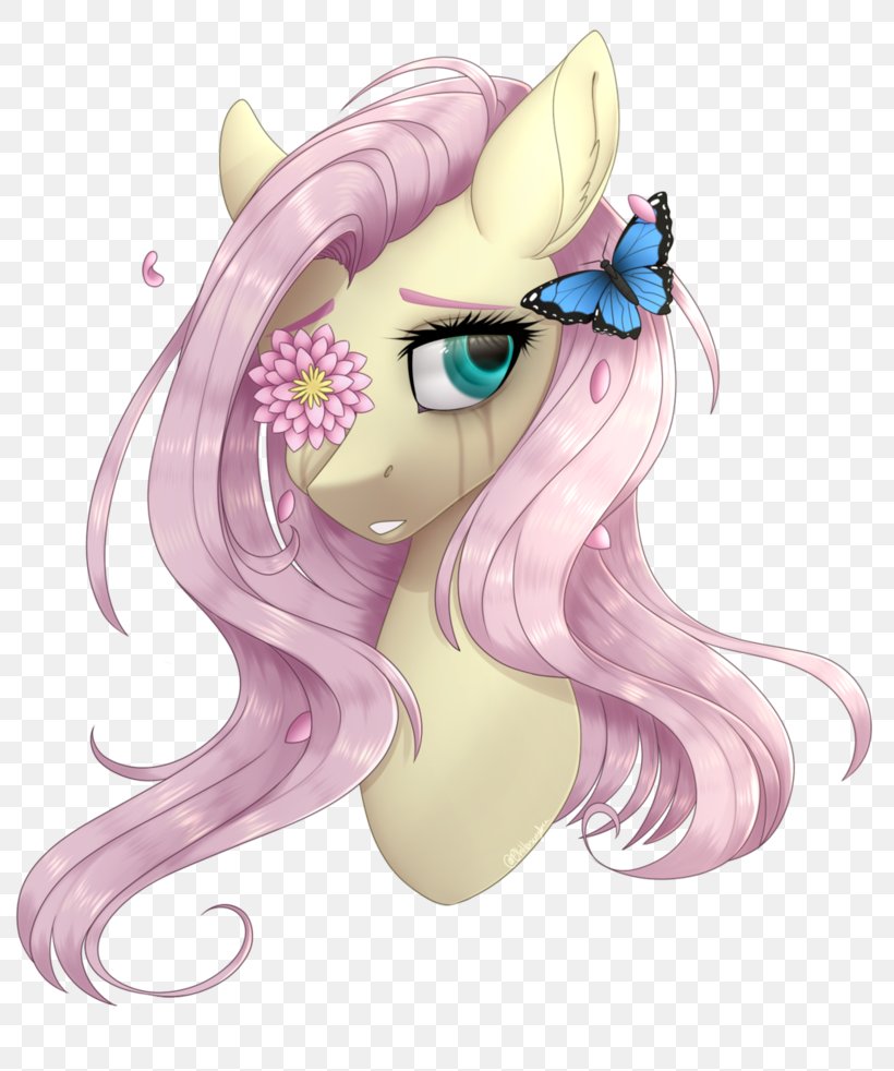 Pony Fluttershy Drawing Horse Painting, PNG, 814x982px, Watercolor, Cartoon, Flower, Frame, Heart Download Free