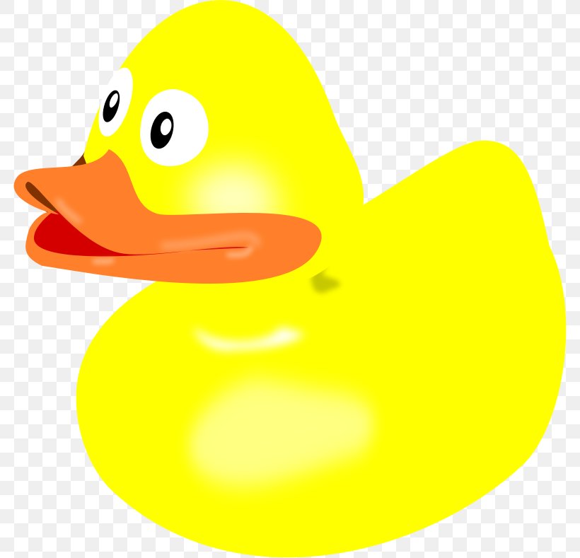 Rubber Duck Ducks, Geese & Swans Clip Art, PNG, 782x789px, Duck, Anatidae, Beak, Bird, Ducks Geese And Swans Download Free
