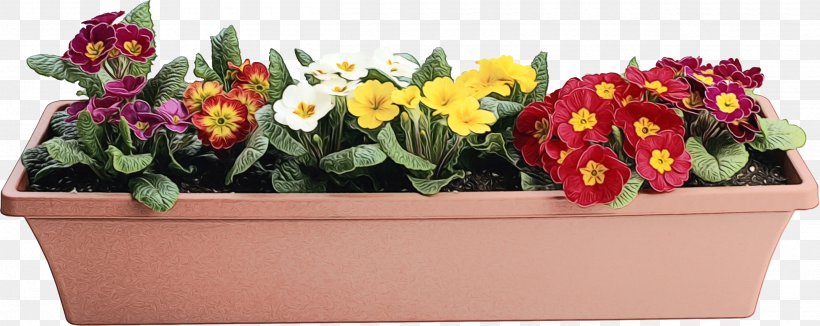Flower Flowerpot Cut Flowers Plant Yellow, PNG, 2500x995px, Watercolor, Bouquet, Cut Flowers, Floristry, Flower Download Free