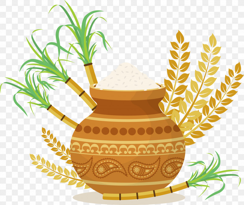 Pongal, PNG, 3000x2533px, Pongal, Commodity, Family, Flower, Flowerpot Download Free