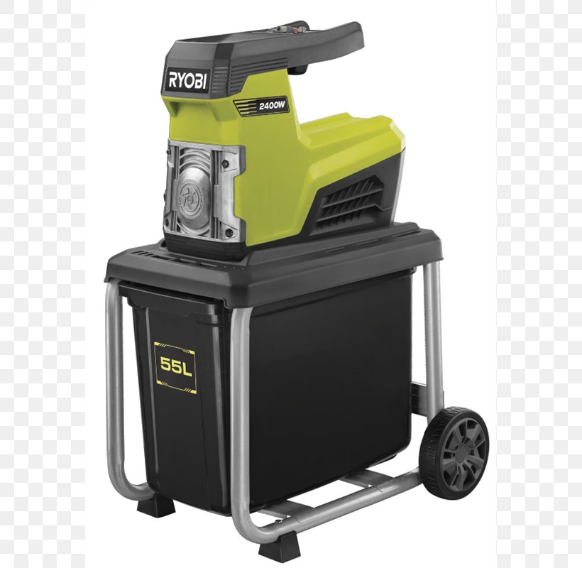 Ryobi Paper Shredder Woodchipper Garden Electric Motor, PNG, 800x800px, Ryobi, Augers, Bunnings Warehouse, Chainsaw, Electric Motor Download Free