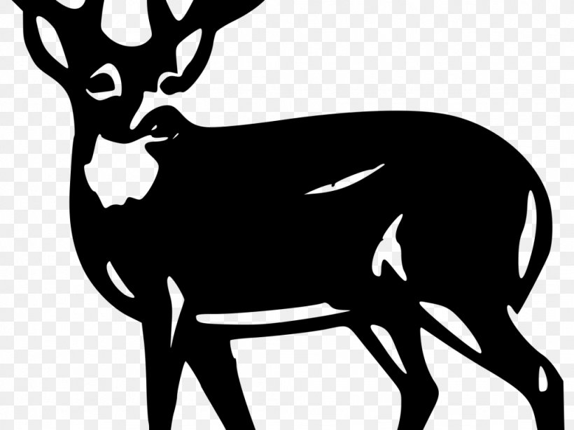 mule deer head silhouette