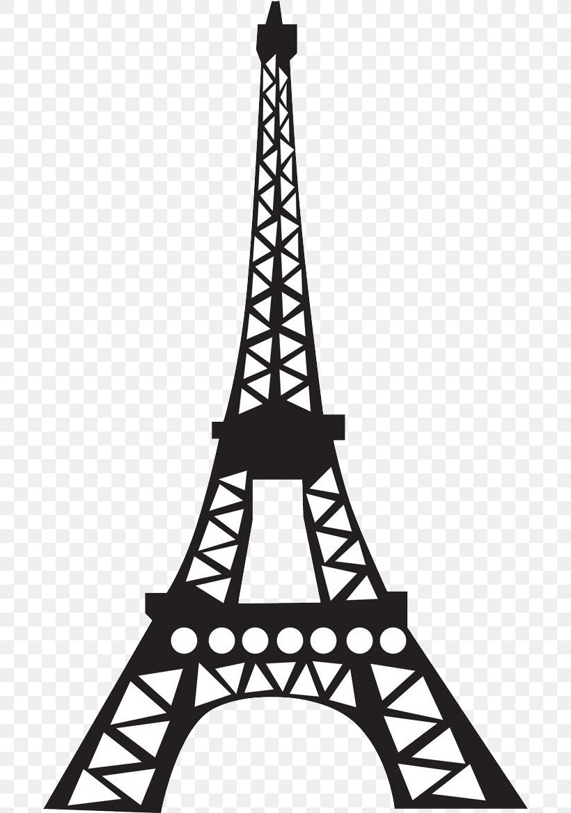 Eiffel Tower Clip Art Image Drawing, PNG, 696x1168px, Eiffel Tower, Art, Blackandwhite, Cartoon, Drawing Download Free