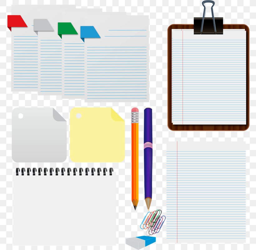 Paper Stationery Pencil Clip Art, PNG, 778x800px, Paper, Advertising, Diagram, Material, Notebook Download Free