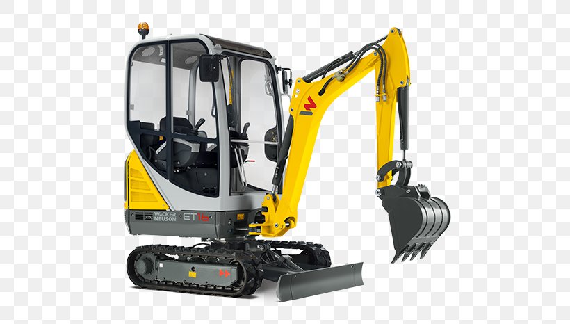 Wacker Neuson Compact Excavator Heavy Machinery Architectural Engineering, PNG, 700x466px, Watercolor, Cartoon, Flower, Frame, Heart Download Free