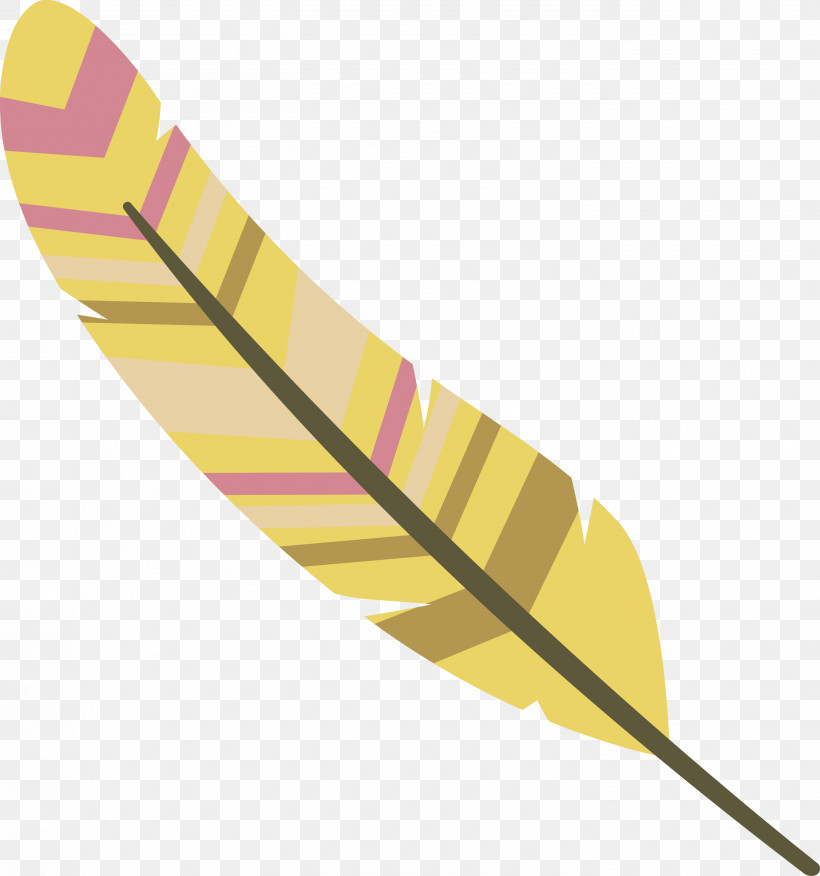 Feather, PNG, 2806x3000px, Cartoon Feather, Angle, Feather, Line, Vintage Feather Download Free