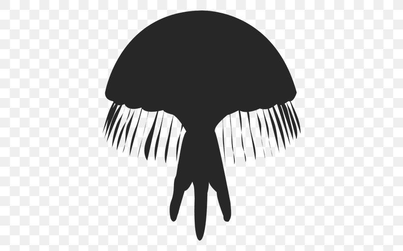 Jellyfish Vector Graphics Silhouette, PNG, 512x512px, Jellyfish, Black And White, Royaltyfree, Sea, Silhouette Download Free