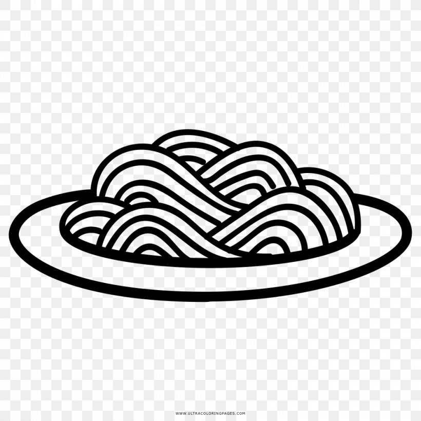 Spaghetti Drawing Italian Cuisine Beer Restaurant, PNG, 1000x1000px, Spaghetti, Area, Beer, Black And White, Coloring Book Download Free