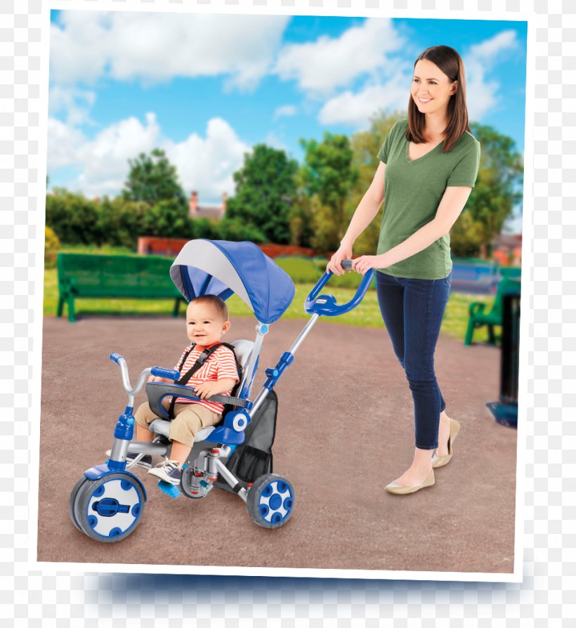 Tricycle Little Tikes Deluxe 4-in-1 Baby Transport Toddler, PNG, 963x1051px, Tricycle, Baby Carriage, Baby Products, Baby Transport, Blue Download Free
