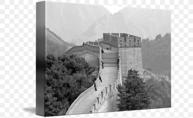 Great Wall Of China Black And White Monochrome Photography, PNG, 650x504px, Great Wall Of China, Black And White, Building, Castle, Dam Download Free