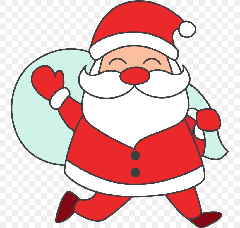 Santa Claus Cartoon, PNG, 745x780px, Santa Claus, Beard, Cartoon, Christmas, Christmas Day Download Free
