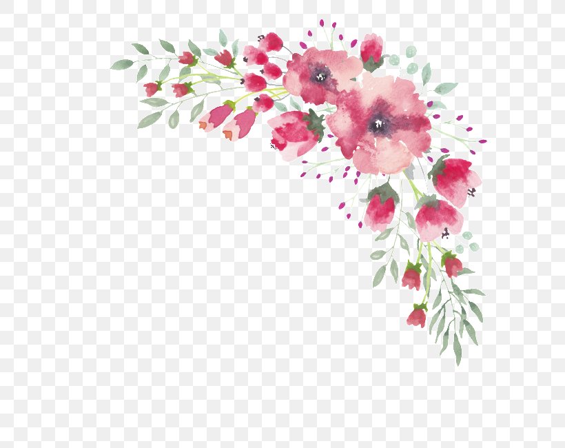 Floral Design Watercolor Painting Flower, PNG, 650x650px, Floral Design, Art, Artificial Flower, Blossom, Branch Download Free