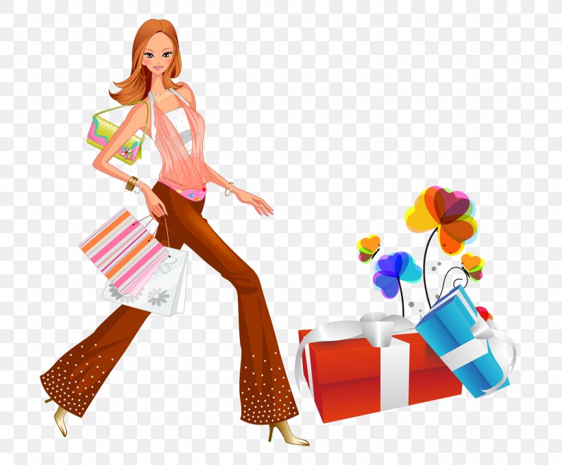 Shopping Woman Sticker Illustration, PNG, 1479x1223px, Shopping, Art, Cartoon, Cdiscount, Human Behavior Download Free