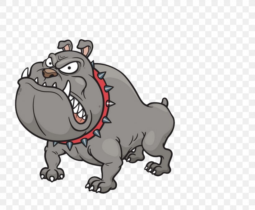 Bulldog Puppy Cartoon Illustration, PNG, 1059x873px, Bulldog, Bear, Caricature, Carnivoran, Cartoon Download Free