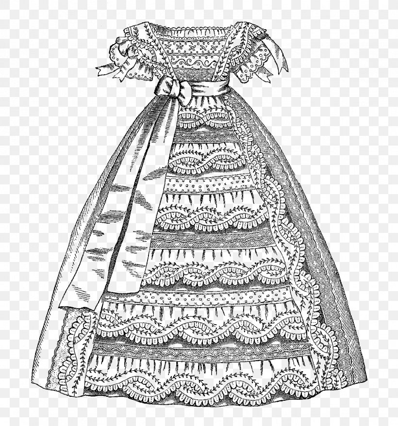Dress Drawing Baptismal Clothing Clip Art, PNG, 1226x1313px, Dress, Artwork, Baptism, Baptismal Clothing, Black And White Download Free