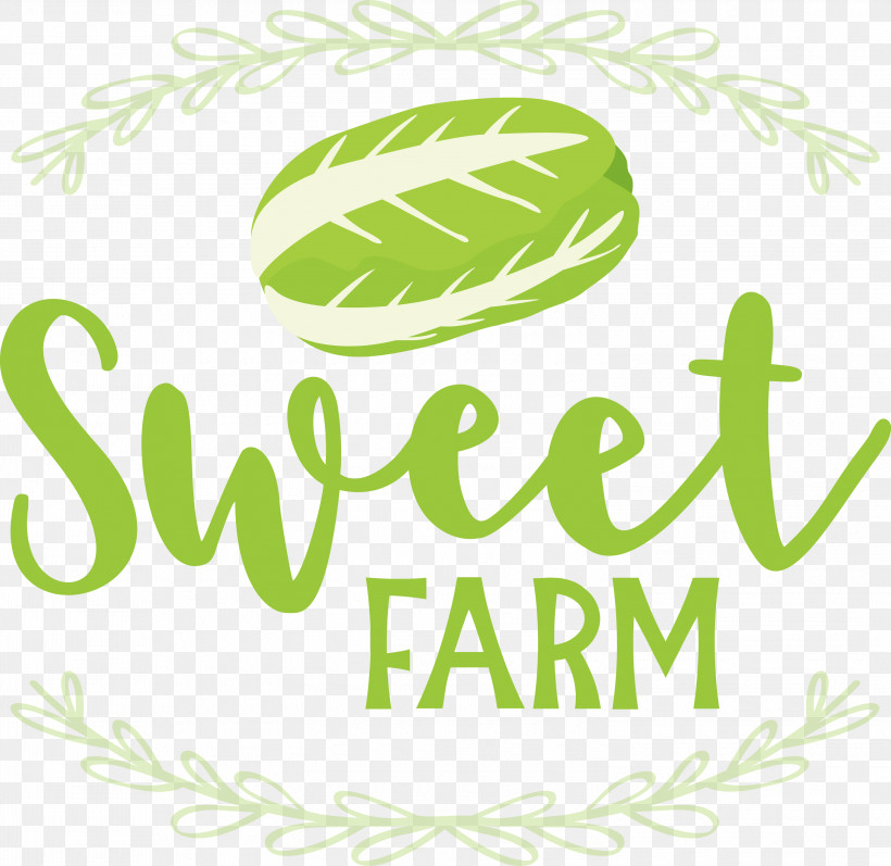 Sweet Farm, PNG, 3000x2917px, Logo, Biology, Calligraphy, Fruit, Green Download Free