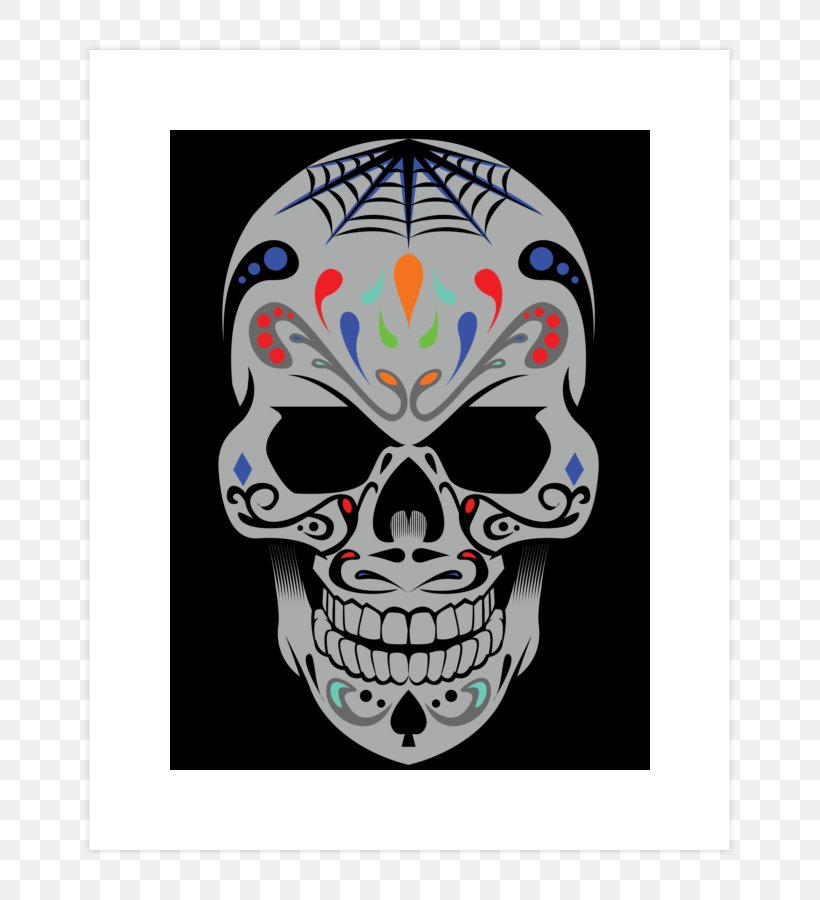 Calavera Human Skull Symbolism Day Of The Dead Skull Art, PNG, 740x900px, Calavera, Art, Bone, Coloring Book, Day Of The Dead Download Free