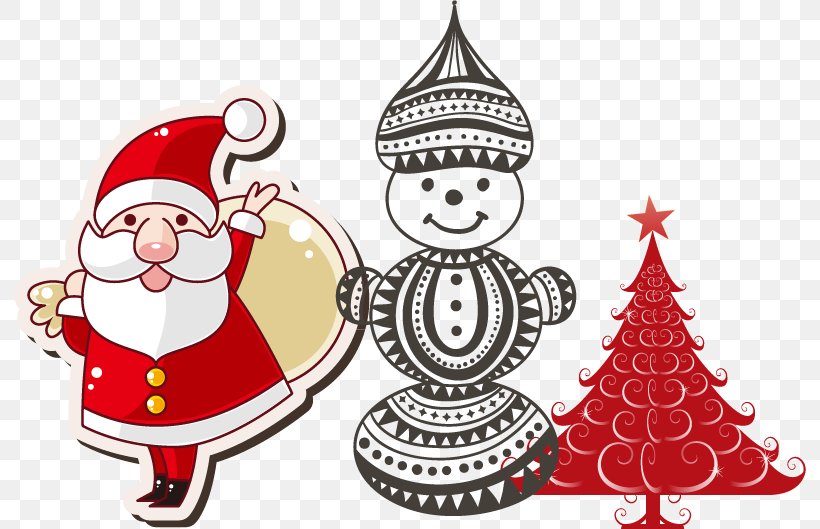 Santa Claus Christmas Ornament Christmas Tree Illustration, PNG, 792x529px, Santa Claus, Christmas, Christmas Decoration, Christmas Ornament, Christmas Tree Download Free