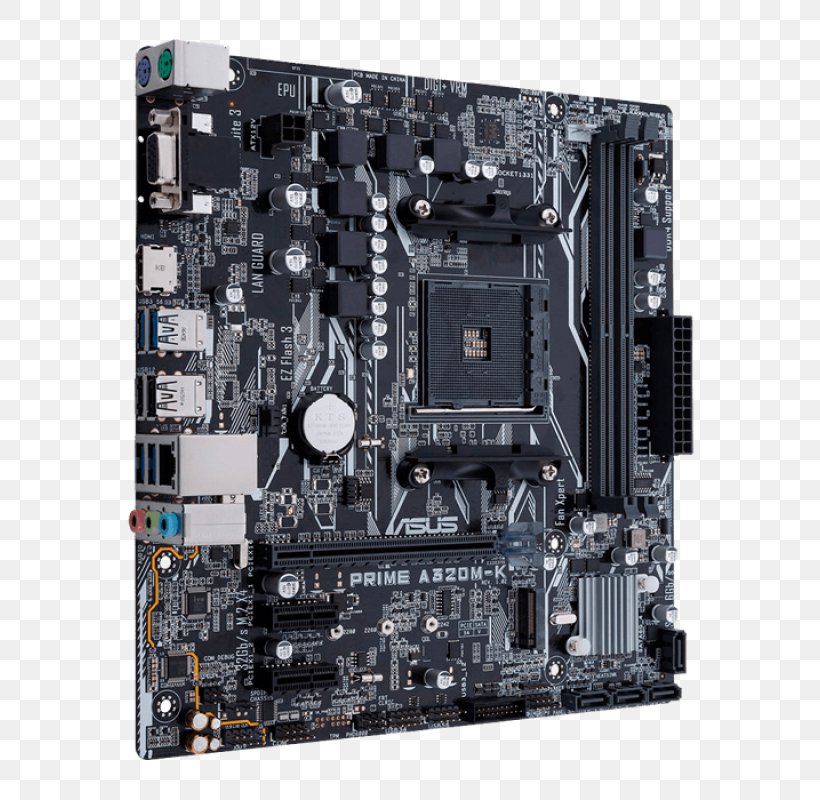 Socket AM4 MicroATX Motherboard PRIME A320M-K ASUS, PNG, 800x800px, Socket Am4, Advanced Micro Devices, Asus, Asus Prime A320mk, Athlon Download Free
