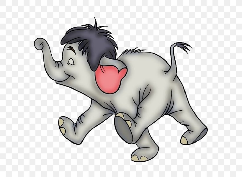 The Jungle Book Colonel Hathi Mowgli Minnie Mouse YouTube, PNG, 600x600px,  Watercolor, Cartoon, Flower, Frame, Heart