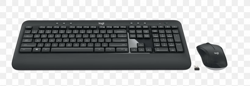Computer Keyboard Computer Mouse Logitech MK540 Wireless Keyboard Mouse Combo, PNG, 1600x553px, Computer Keyboard, Azerty, Computer Accessory, Computer Component, Computer Mouse Download Free