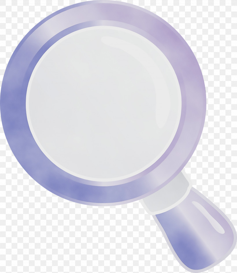 Purple Violet Dishware Circle Plastic, PNG, 2604x3000px, Magnifying Glass, Circle, Dishware, Magnifier, Paint Download Free