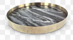 Creative Home Appliances - Tray Marble Tableware Silver Brass PNG