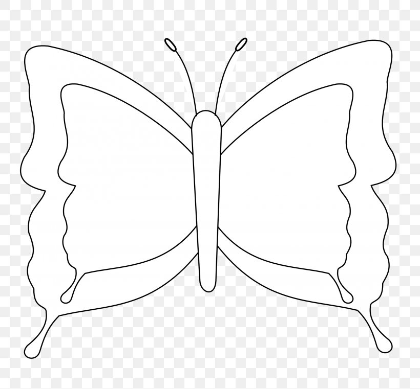 Line Art Butterfly Black And White Coloring Book Drawing, PNG, 768x761px, Line Art, Animal, Area, Art, Artwork Download Free